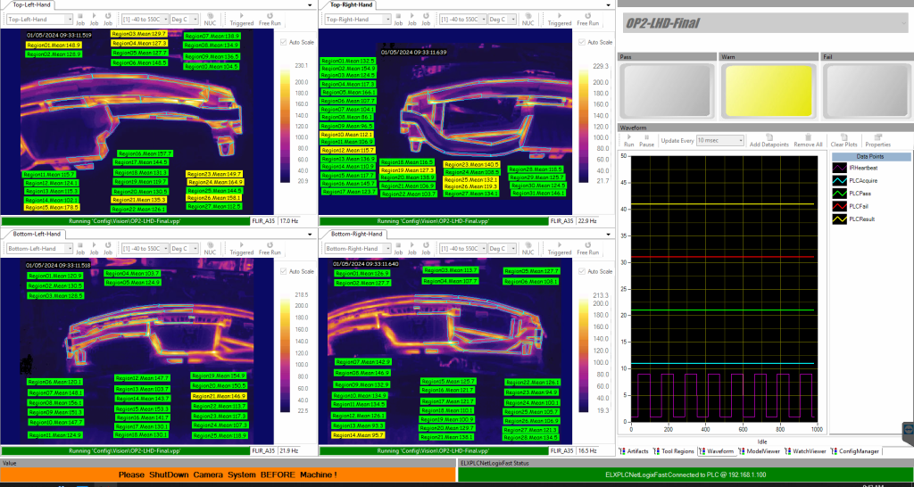 Thermal Image of Plastic Joining Process