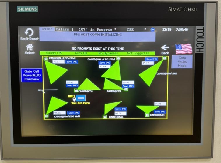 Marshal Advanced Early Fire Detection plant PLC integration and communication layer